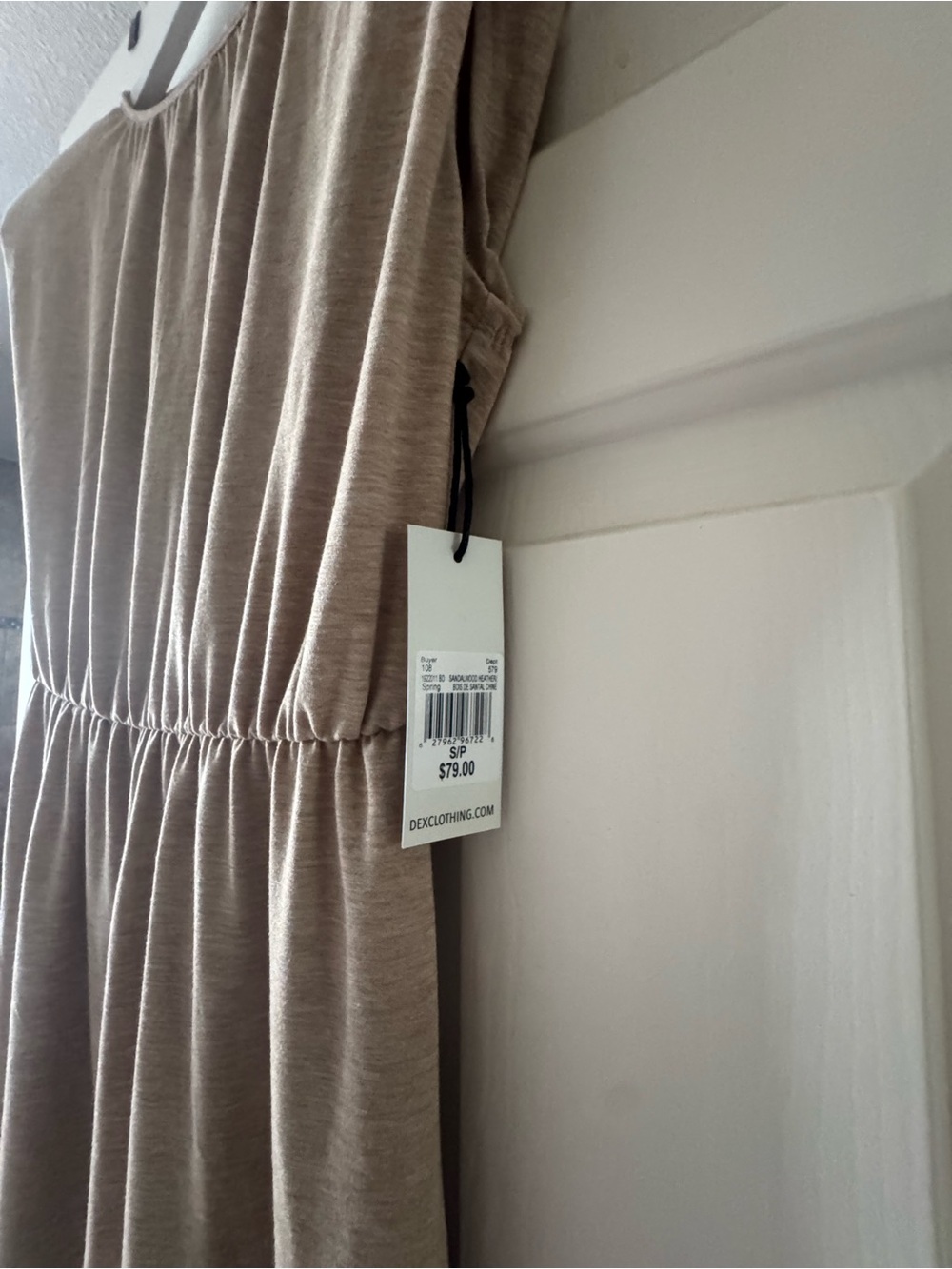 Dex Beige Midi Dress